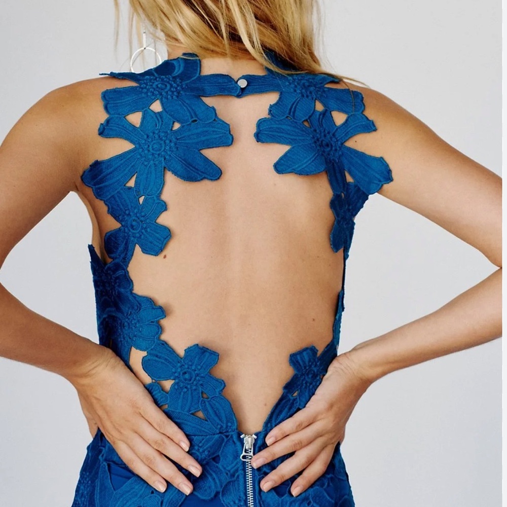 SAYLOR x FREE PEOPLE Jessa Lace Mini Dress Sz M - Picture 3 of 8